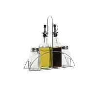 Home ESPRIT Set pour assaisonner Transparent Métal Cristal 300 ML 22,5 x 6 x 23 cm