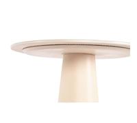 Home ESPRIT Table d'appoint Blanc Beige Marron Clair Métal Céramique 40 x 40 x 72 cm
