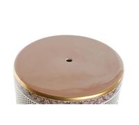 Home ESPRIT Table d'appoint Blanc Noir Doré Pêche Porcelaine 33 x 33 x 42 cm