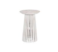 Home ESPRIT Table d'appoint Blanche en Bois de Mindi 40 x 40 x 60 cm