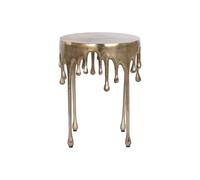 Home ESPRIT Table d'appoint dorée en Aluminium 37 x 37 x 50 cm