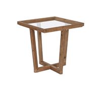 Home ESPRIT Table d'appoint Marron Cristal Sapin 58 x 58 x 60 cm
