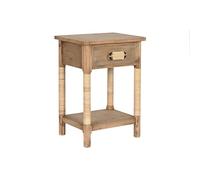 Home ESPRIT Table de Chevet Naturelle Marron Clair Corde Sapin 44 x 33 x 61,5 cm