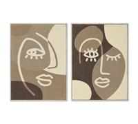 Home ESPRIT Tableau Abstrait 53 x 4,3 x 73 cm (2 unités)