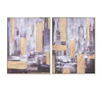 Home ESPRIT Tableau Abstrait Moderne 62 x 4,5 x 82 cm (2 unités)