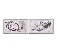 Home ESPRIT Tableau Abstrait Moderne 95 x 3 x 55 cm (2 unités)