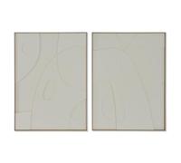 Home ESPRIT Tableau Abstrait scandinave 75 x 4 x 100 cm (2 unités)