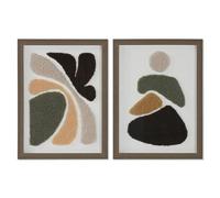 Home ESPRIT Tableau Abstrait Urbain 30 x 2,5 x 40 cm (2 unités)