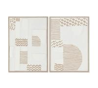 Home ESPRIT Tableau Abstrait Urbain 50 x 3 x 70 cm (2 unités)