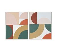 Home ESPRIT Tableau Abstrait Urbain 80 x 3,5 x 100 cm (2 unités)