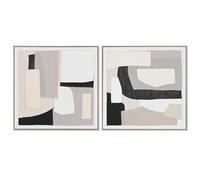 Home ESPRIT Tableau Abstrait Urbain 82,3 x 4,5 x 82,3 cm (2 unités) S3056013 - EAN : 8424002119423