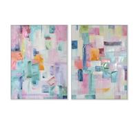 Home ESPRIT Tableau Abstrait Urbain 90 x 3,5 x 120 cm (2 unités)