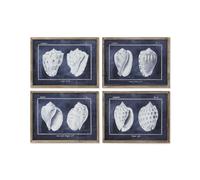 Home ESPRIT Tableau Escargot 60 x 2,5 x 45 cm (4 unités)