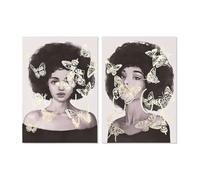 Home ESPRIT Tableau Moderne pour Femme 70 x 3,7 x 100 cm (2 unités)