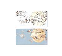 Home ESPRIT Tableau Oiseau Oriental 120 x 3,7 x 60 cm (2 unités)