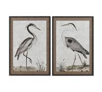 Home ESPRIT Tableau Oiseau Oriental 70 x 4 x 100 cm (2 unités)
