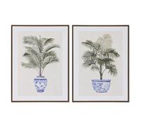 Home ESPRIT Tableau Palmiers Colonial 60 x 4 x 80 cm (2 unités)