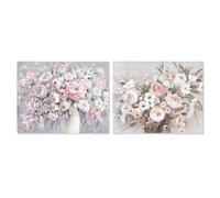 Home ESPRIT Tableau Traditionnel Vase 100 x 3,7 x 80 cm (2 unités)