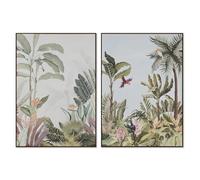 Home ESPRIT Tableau Tropical 100 x 4 x 140 cm (2 unités)