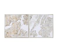 Home ESPRIT Tableau Ville Loft 102 x 4,5 x 102 cm (2 unités)