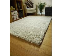 Home Essential Tapis à poils longs et épais de 5 cm - Tapis de salon extra large, petit, moyen, rectangulaire - Doux au toucher - Ne s'effiloche pas - Crème - 80 x 150 cm