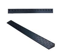 Home Essentials, rampe d'accès pour allée en caoutchouc antidérapant haute résistance pour des transitions fluides de véhicules, accès pour fauteuils roulants et vélos, 20 x 9 x 100 cm/7,8 x