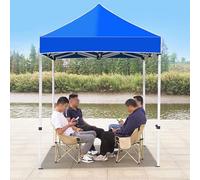 Home Essentials, Tente de camping portable avec hauteur réglable, 3 x 4,5 m, Abri Pop-up avec prise d'air, structure en aluminium résistant, couverture uniquement, idéale pour les événements