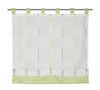 Home Fashion 79810-868 Rideau Store Bateau avec Boucles Vert 140 x 120 cm