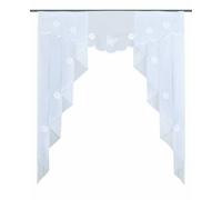 Home fashion 92025-901 Rideau en Voile 3 pièces Blanc 145 x 120 cm