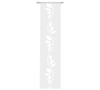 Home Fashion ATERA Scherli Panneau Coulissant décoratif, Polyester, Blanc cassé, 245 x 60 cm