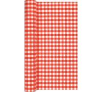 Home Fashion Chemin de Table TL Karo Rouge 490 x 40 cm., Taille Unique