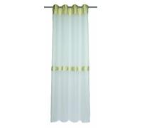 Home Fashion Rideau à œillets, Fibres synthétiques, Beige