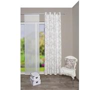 Home Fashion Rideau à œillets, Tissu, Gris, HxB 245x135 cm