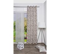 Home Fashion Rideau à œillets, Tissu, Gris, HxB 245x135 cm