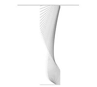 Home Fashion Rideau Coulissant en Tissu décoratif avec Impression numérique Sori, Polyester, Gris, 245 x 60 cm