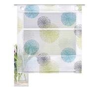 Home Fashion Rouleau magnétique Aspect Bambou, Bleu Vert, B60 x H130 cm