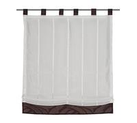 Home fashion Schlaufenrollo, Polyester, Moka
