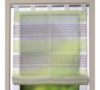 Home Fashion Schlaufenrollo, Tissu, Vert, HxB 140x80 cm