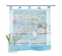 Home fashion Store Bateau bouclé Voile Impression numérique Maritime Polyester Bleu 140 x 60 cm