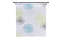 Home fashion Store Enrouleur à chaîne Aspect Bambou imprimé avec Accessoires | Rawlins | 067410-6407 | Dimensions 150 x 80 cm/Bleu/Vert