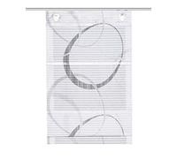 Home Fashion Store Enrouleur aimanté avec Bandes transversales Gris 130 x 80 cm