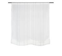 Home fashion Store Romain en Structure de Lin, avec Bandes longitudinales | Marline | 069742-0307 | Dimensions 130 x 100 cm/Gris