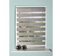 Home Fashion Zebra Store à chaînette en Tissu Gris 150 x 50 cm