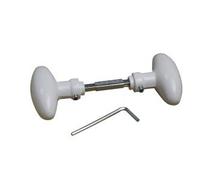 Home friendly Bouton double ovale blanc Alu