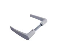 Home friendly Poignée double aluminium blanc