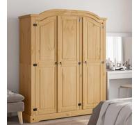Home & Garden Armoire de jardin en pin mexicain Corona 3 portes