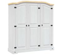 Home & Garden Corona Armoire en pin mexicain 3 portes Blanc
