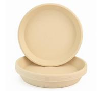 Home Garden Ornaments Soucoupe Pot Fleur 15cm Diamètre Beige Marbre Lot de 5 - Durable Soucoupe Ronde - Soucoupes pour Pots de Fleurs - Soucoupe Pot de Fleur Interieur (Beige Marbre)
