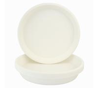 Home Garden Ornaments Soucoupe Pot Fleur 27cm Diamètre Blanc Lot de 5 - Durable Soucoupe Ronde - Soucoupes pour Pots de Fleurs - Soucoupe Pot de Fleur Interieur (Blanc)