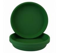 Home Garden Ornaments Soucoupe Pot Fleur 27cm Diamètre Vert Profond Lot de 5 - Durable Soucoupe Ronde - Soucoupes pour Pots de Fleurs - Soucoupe Pot de Fleur Interieur (Vert Profond)
